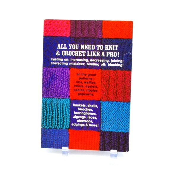 Vintage Pattern Stitches 90 Knitting & Crochet Stitches Booklet Grannycore - Picture 2 of 4